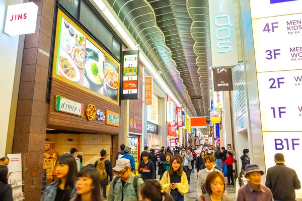 Distrito Comercial de Dotonbori em Osaka, Japão — Fotografia de Stock