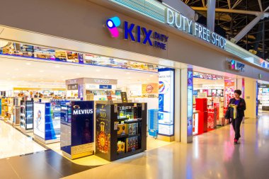  Kansai uluslararası havaalanında Kix duty free area
