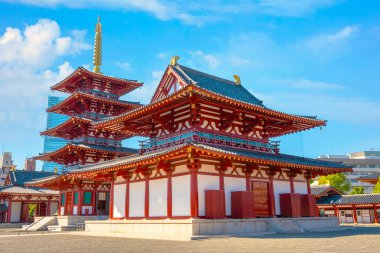 Osaka, Japonya shitenno-ji Tapınağı 