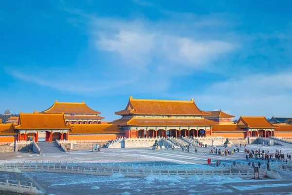 Taihemen Gate Supreme Harmony Largest Palace Gate Forbidden City Established — Stock Photo, Image