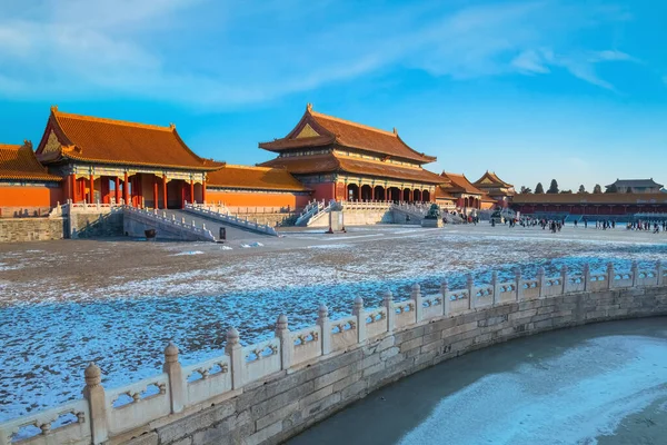 Taihemen Gate Supreme Harmony Largest Palace Gate Forbidden City Established — Stock Photo, Image