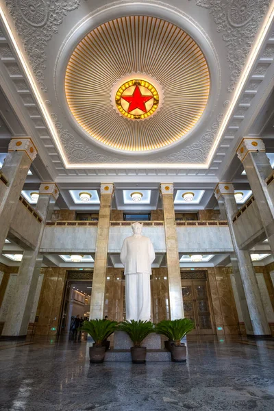 Beijing China Enero 2020 Estatua Del Presidente Mao Mao Zedong — Foto de Stock