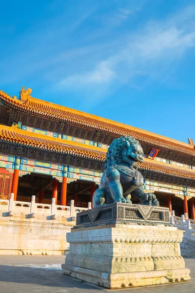 Taihemen Gate Supreme Harmony Largest Palace Gate Forbidden City Beijing — Stock Photo, Image