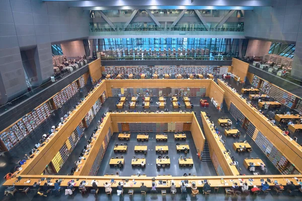 Pequim China Janeiro 2020 Biblioteca Nacional China Abriga Mais Milhões — Fotografia de Stock