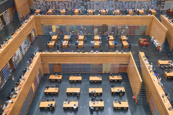 Pekin Çin Ocak 2020 Çin Ulusal Kütüphanesi Milyondan Fazla Parçaya — Stok fotoğraf