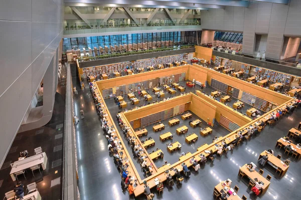 Пекин Китай Января 2020 Года Национальная Библиотека Китая Насчитывает Миллионов — стоковое фото