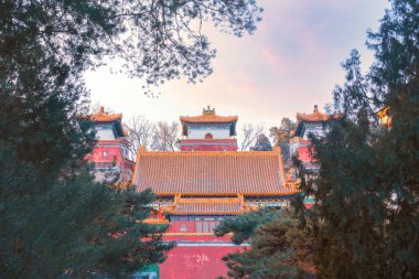 Çin 'deki Pekin Yaz Sarayı' ndaki Tibet Stili Tapınağı