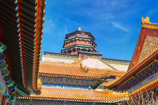 Hall Dispelling Clouds Paiyundian Summer Palace Beijing China — Stock Photo, Image