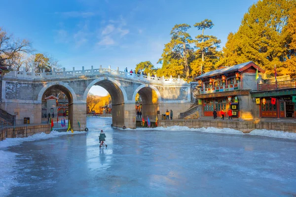 北京の北京頤和園の蘇州市場通り — ストック写真