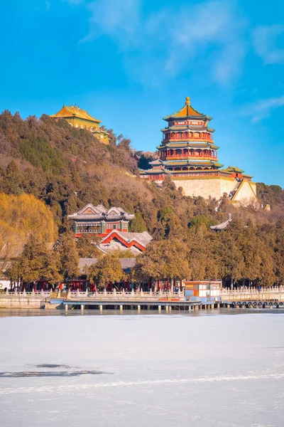 Toren Van Boeddhistische Wierook Foxiangge Het Zomerpaleis Peking China — Stockfoto