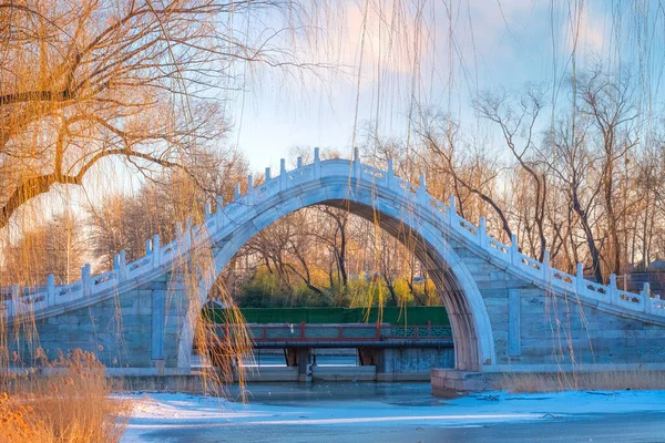 Most Xiuyi Stojí Největším Ústí Jezera Kunming Spojuje Jezero Řekou — Stock fotografie