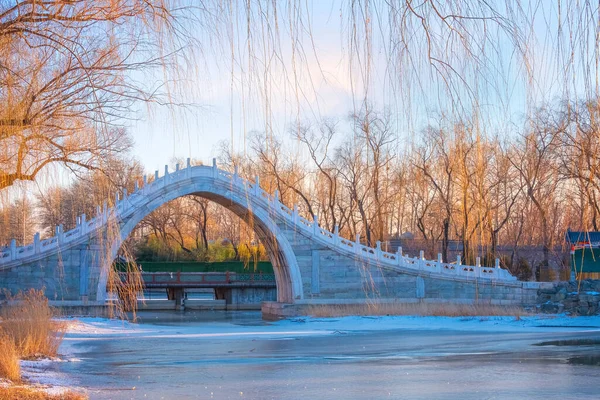 Xiuyi Most Letní Palác Pekingu Čína — Stock fotografie