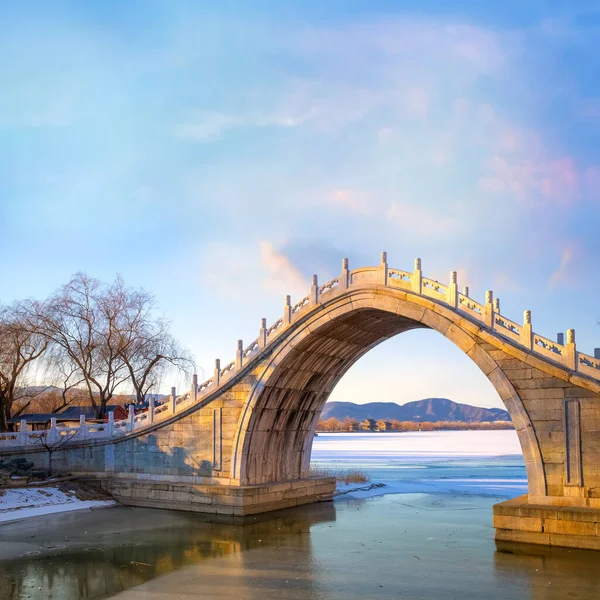 Xiuyi Γέφυρα Του Summer Palace Στο Πεκίνο Κίνα — Φωτογραφία Αρχείου