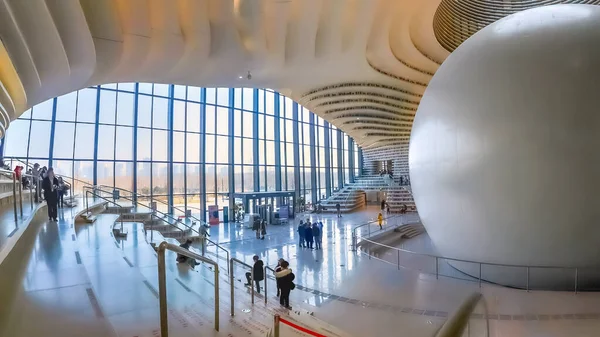 Biblioteca Tianjin Binhai Tianjin China — Foto de Stock