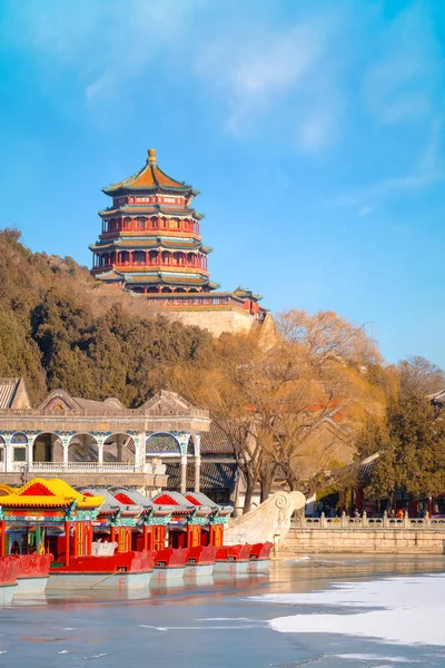 Toren Van Boeddhistische Wierook Foxiangge Het Zomerpaleis Peking China — Stockfoto