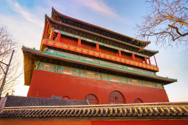 Gulou Drumtoren Peking China — Stockfoto