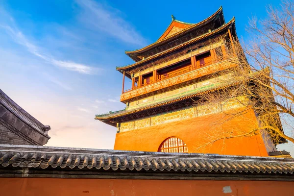 Gulou Drumtoren Peking China — Stockfoto