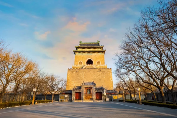 Zhonglou Bell Tower Peking China — Stockfoto