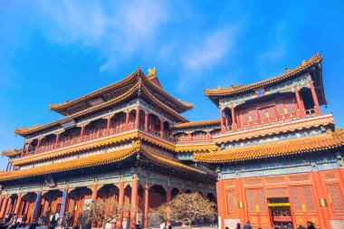 Yonghe Tapınağı - Barış ve Ahenk Sarayı - Çin 'in Pekin şehrindeki Tibet Budizm okulunun önemli bir Lama Tapınağı