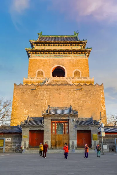 Beijing China Jan 2020 Onbekende Groep Mensen Die Tai Chi — Stockfoto