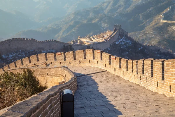 Velká Čínská Zeď Badaling Site Pekingu Čína — Stock fotografie