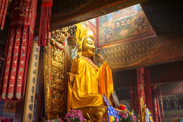 Peking Čína Ledna 2020 Náboženská Socha Chrámu Yonghegong Lama Palác — Stock fotografie