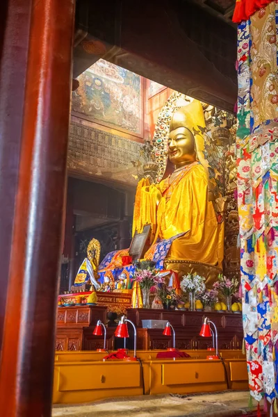 Beijing China Ene 2020 Estatua Religiosa Templo Yonghegong Lama Palacio —  Fotos de Stock
