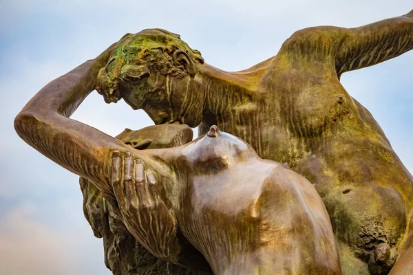 Esculturas Bronce Largo Del Río Haihe Cerca Del Puente Liberación —  Fotos de Stock