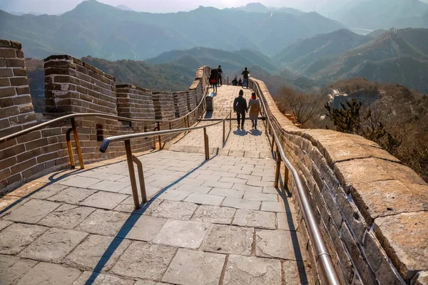 Great Wall China Badaling Site Beijing China — Stock Photo, Image