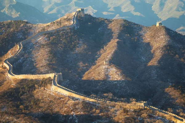 Grote Muur Van China Badaling Site Peking China — Stockfoto