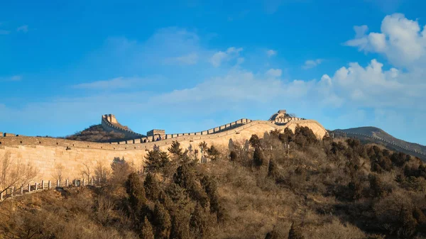 Nagy Fal Kína Badaling Helyszínen Pekingben Kínában — Stock Fotó