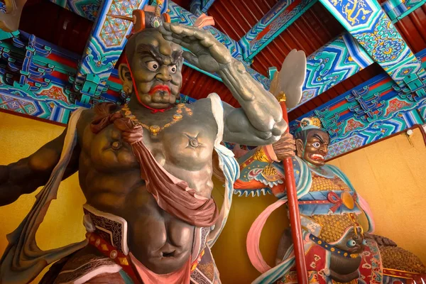 Tianjin Chiny Stycznia 2020 Religijna Figura Pałacu Tianhou Słynnej Świątyni — Zdjęcie stockowe