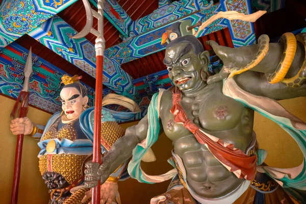 Tianjin Chine Janvier 2020 Statue Religieuse Palais Tianhou Célèbre Temple — Photo