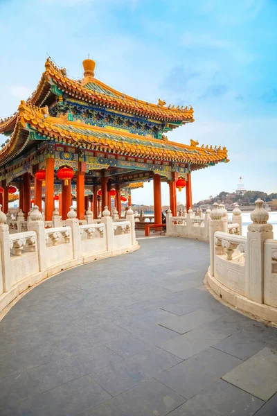 Cinco Dragões Pavilhões Noroeste Parque Beihai Construído Dinastia Ming Usado — Fotografia de Stock
