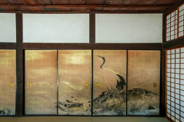 Kyoto, Japonya - 22 Kasım 2024: Japonya 'nın Kyoto kentindeki Zuishin-in Tapınağı