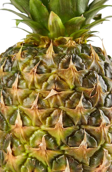 A pineapple isolated on white background with clipping path. Perfectly retouched. ready-to-use food images. Pack shoot. Texture for 3D Stock Picture