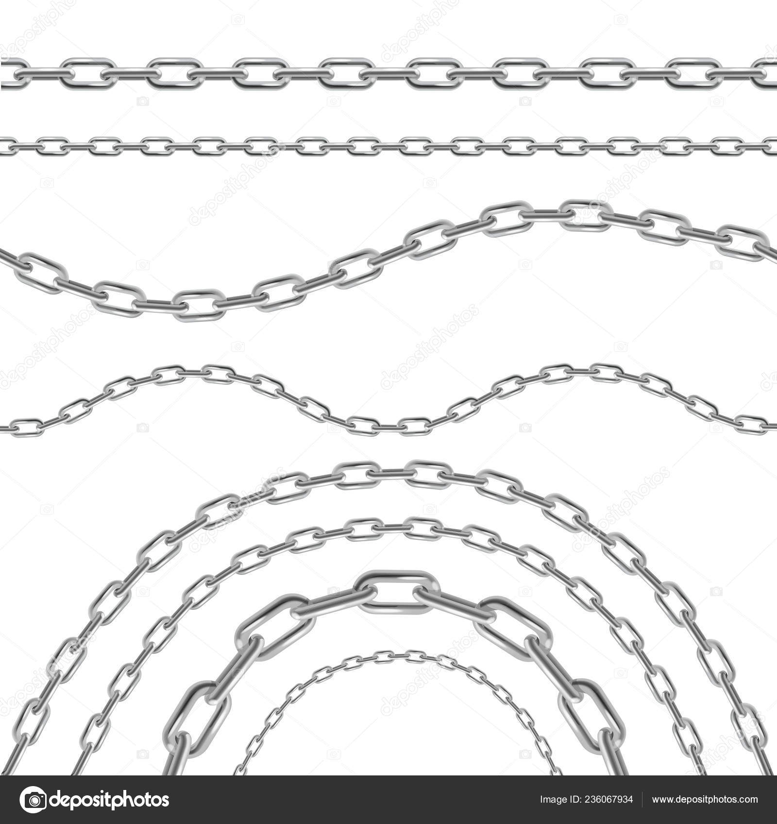 Metal Chain Links Illustration Stock Illustration - Download Image