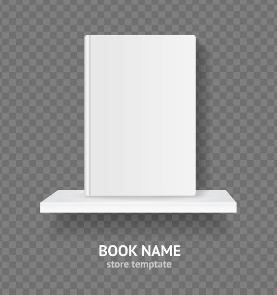 Refleic Detailed 3d White Blank Template Book on shop for Shop. Вектор — стоковый вектор