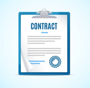 Gerçekçi Detaylı 3d Pano Sözleşme Kavramı. Vektör