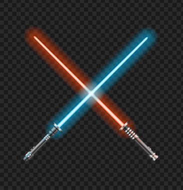 Gerçekçi 3d Detaylı Renk Jedi Knights Cross. Vektör