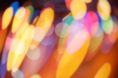 Noel ışıkları arka plan bulanık. ufuk ışık arka plan. bokeh parlak ışıklar. renkli arka plan.