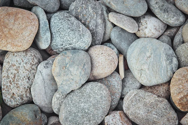 Kamenná Textura Detailní Záběr Různých Tvarů Ležících Podél Pobřeží — Stock fotografie