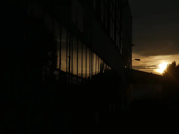 市中心的迷人日落 — 图库照片