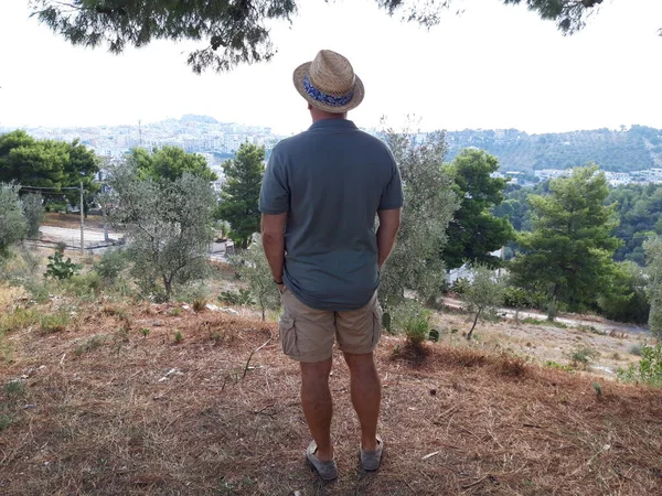 Bir İtalyan şehrinin sonbahar manzarası, Vieste..