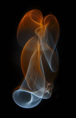 Necklac sipariş edilen paralel çizgiler üzerinde siyah bir arka plan bükülmüş.