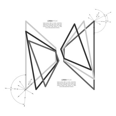 açık gri geometrik renkli