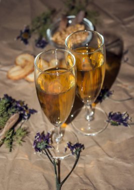 gözlük ve tatlılar arka plan