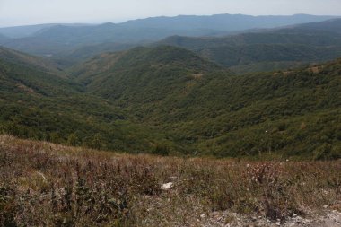 Gelendzhik dağlarının manzarası