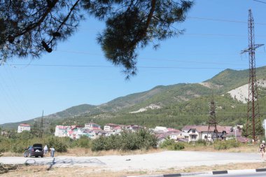 Gelendzhik dağlarının manzarası