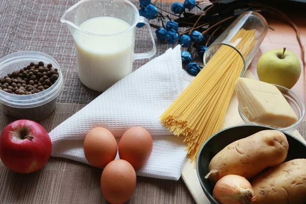 Sets Zum Kochen Italienischer Speisen — Stockfoto